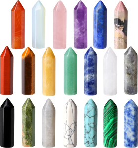 healing crystal wands set