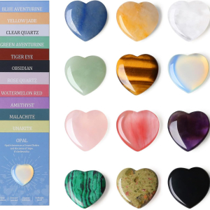 crystal heart set