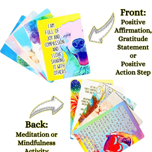 Mindfulness, Meditation, and Affirmation Activity Cards for Kids and Teens – Quick Daily Mindful Practice in 5 Minutes or Less